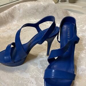 Blue Women's Strappy Heels